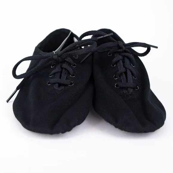 NWT Sansha Black Jazz Shoes Tivoli Canvas JS3 Leather Sole Size 7M - Picture 4 of 15